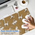 thumbnail image 4 of Long Mouse Pads for Desk,Brown Cartoon Dinosaurs Fossils Pattern Desk Mats on Top Of Desks, Desk Mouse Pad Extra Large with 3mm Non-Slip Base and Stitched Edge for Gaming,Office,Work,Home 31.5"x11.8", 4 of 6