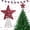 F001- Style A, variant on Tree Star Topper, Christmas Decorations - Christmas Decor, Red White and Blue Decorations, Star Glitter, Foam Body, 4Th of July Decoration, Holiday Displays, 12 In, 1 Pc