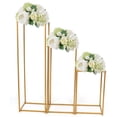thumbnail image 5 of 3 PCS Gold Flower Stand, Floor Floral Decor Vase Column Stand for Wedding, 5 of 14
