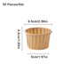 thumbnail image 4 of Bewildely 50 piezas de tazas redondas para muffins de papel de aluminio para pasteles y magdalenas, herramientas para envolver, bandeja para cocinar, Cocina y Comedor Café Bewildely HA010050-03, 4 of 6
