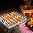 thumbnail image 4 of BBQ Sausage Roller for Grill | Sausage Roller Holder Rack | Stainless Steel Hot Dog Grill Steamer with Wooden Handle | Barbecue Camping Essentials Accessories for Grill, 4 of 11