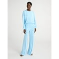 thumbnail image 3 of Scoop Women's and Women's Plus Scubaknit Cropped Sweatshirt with Drop Sleeves, Size XS-4X, 3 of 5
