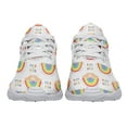 thumbnail image 5 of Rainbow Pride Shoes Love is Love Mens Womens Running Sneakers Mesh Breathable Jogging Walking Shoes White Size 10, 5 of 7