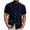 Navy, variant on GrmtClth Men's Henley Cotton Linen Shirts Short Sleeve Casual Shirts Button Down Shirts Trendy Summer Beach Vacation Tops White M