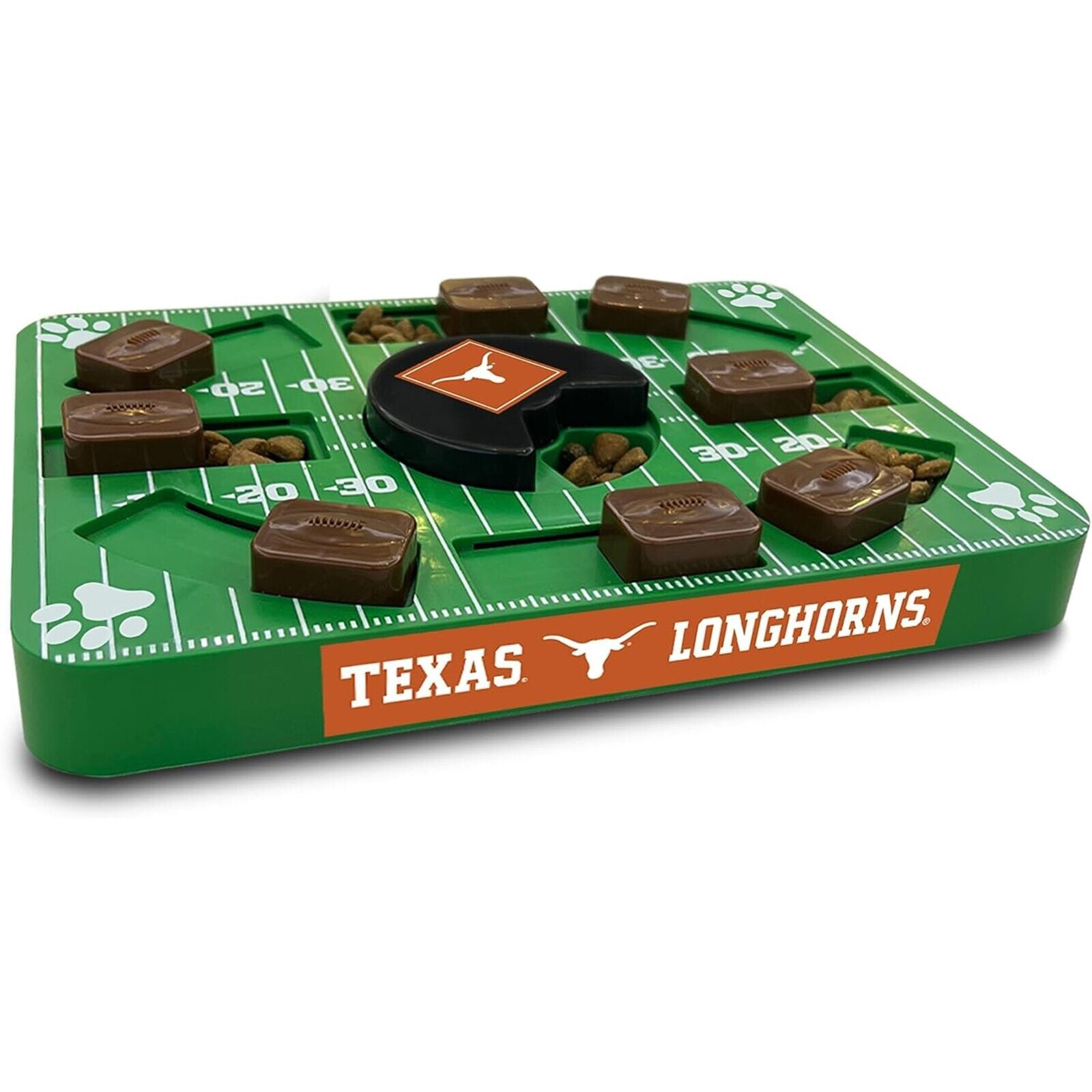 Pets First NCAA Texas Longhorns Puzzle Toy, Puzzle Treat Dog Toy, Interactive Dog Treat Toy, Dog Puzzle Feeding Slow Toy