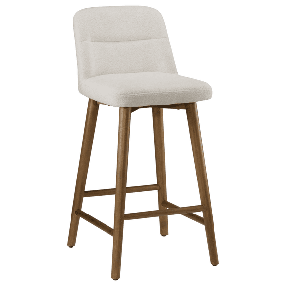 Bouclair Tabouret de Bar Rembourré à l'Avoine avec Pattes en Bois