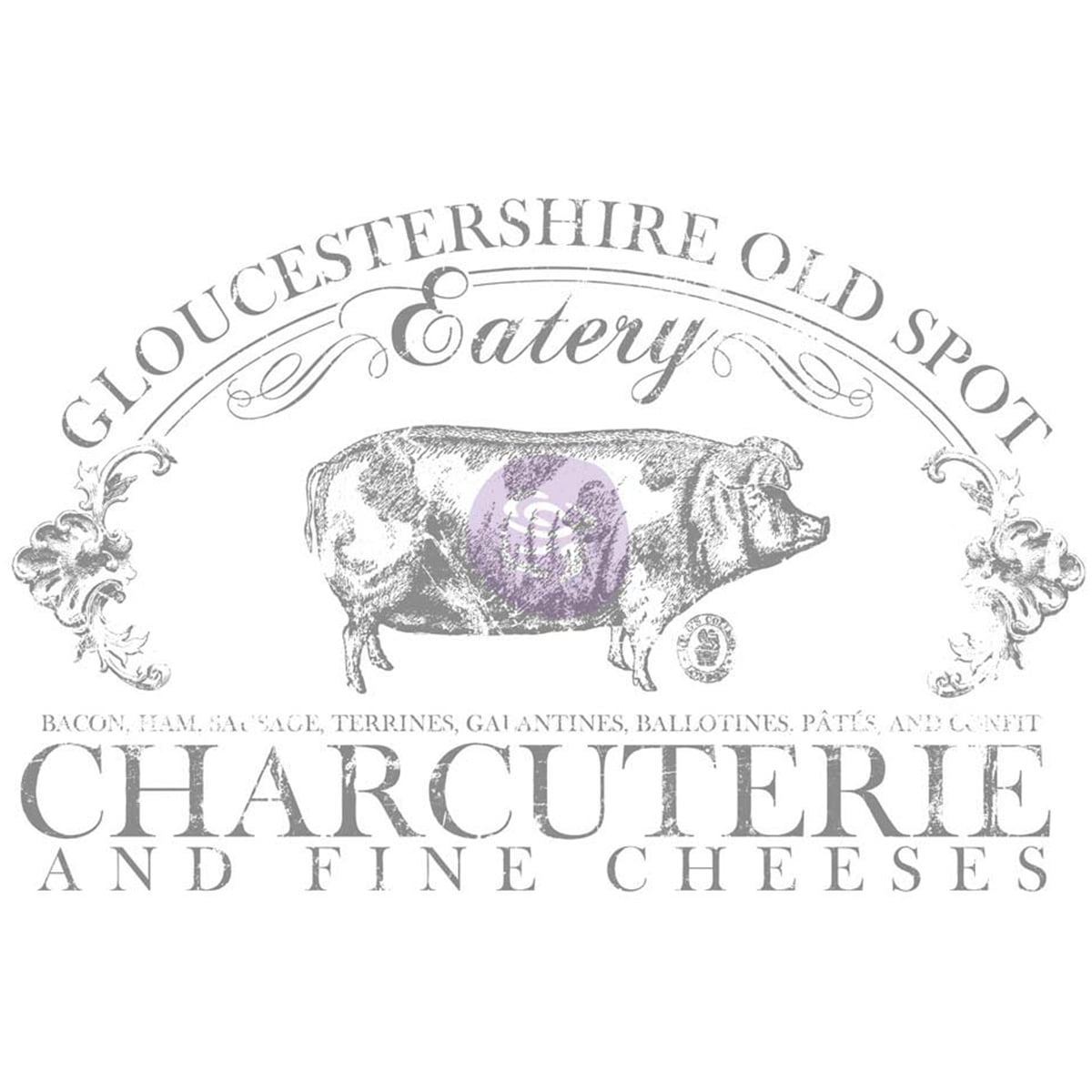 Iron Orchid Designs Decor Transfer RubOnsGloucestershire, 24"X36