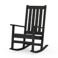 thumbnail image 2 of Better Homes & Gardens Southlake Outdoor Rocking Chair, All-Weather HDPE, Patio Seat for Porch, Deck, Black, 2 of 7