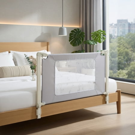 Topcobe Bed Rail Guard for Toddlers Kid with Adjustable Height and Safety Lock, Bed Rails for Toddlers-59 inch