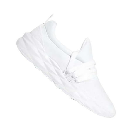 

JINMGG Sneakers for Women Plus Clearance New Lace-up Soft-soled Running Shoes Breathable Mesh Casual Women s Shoes White 35