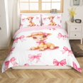 thumbnail image 1 of Erosebridal Housse de Couette Mignonne Cerf Simple, Housse de Couette Animal Kawaii Simple, Décoration Style Princesse, Réversible 2 Pcs (Sans Couette), 1 of 7