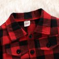 thumbnail image 6 of Povozer Girl Sweatshirts for Kids Girls Long Sleeve Flannel Shirt Kids Plaid Button Down Shirt Casual Cute Flannel Blouse Tops for 3-4 Years,Red, 6 of 9
