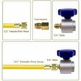 thumbnail image 2 of Dreamhall Self Sealing R134A Can Tap Valve Refrigerant Dispenser F A\/C Charging Hose, 2 of 10