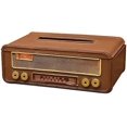 thumbnail image 1 of Retro Tissue Box Covers Tissue Paper Holder Rustic House Tissue Box Cover for Home Office Restaurant, 1 of 4