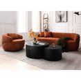 thumbnail image 2 of 1-Seat Cloud Couch & Orange Hue | Perfect for Solo Relaxation | Benefit from Fluffy Cushions and a Waist-Supporting Backrest, 2 of 5