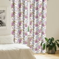 thumbnail image 2 of Ambesonne Floral Curtains, Vintage Spring Scenery, Pair of 28"x84", Multicolor, 2 of 5