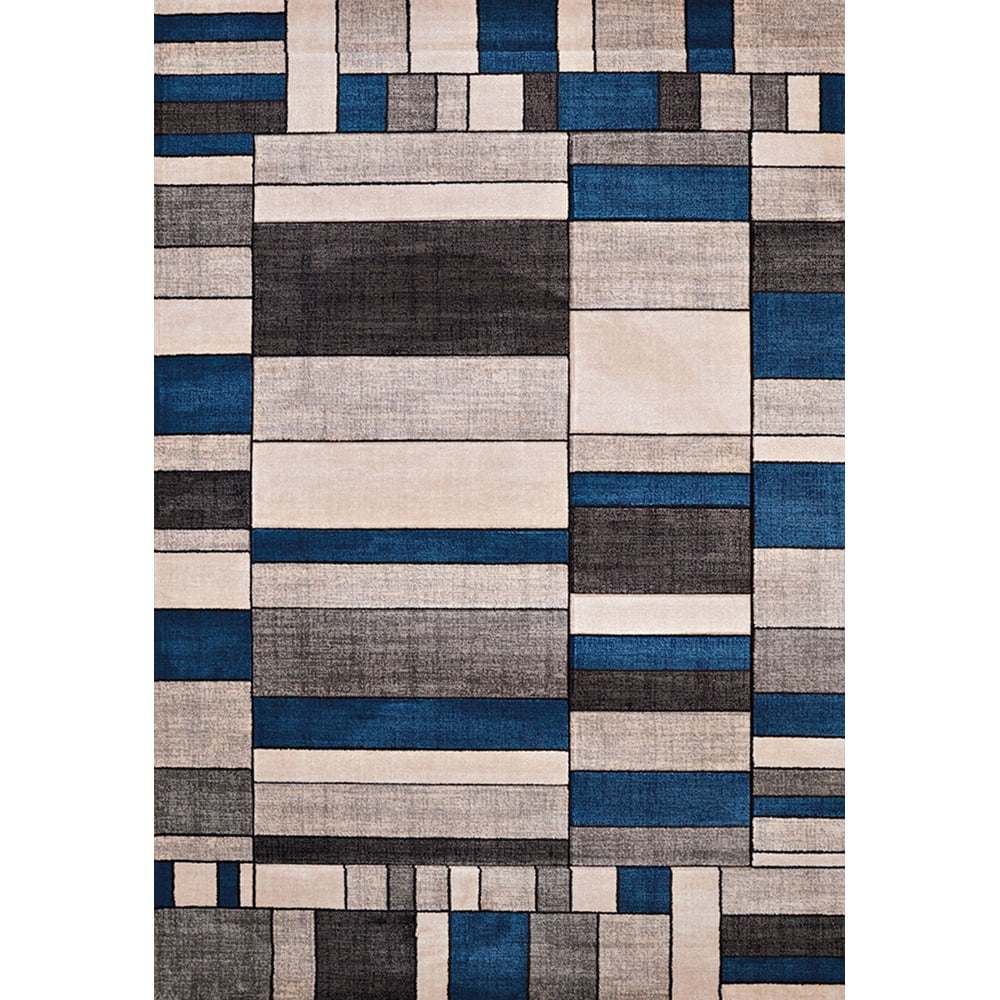 United Weavers Contours Area Rug 702 33761 Echelon Denim Blue Rows ...