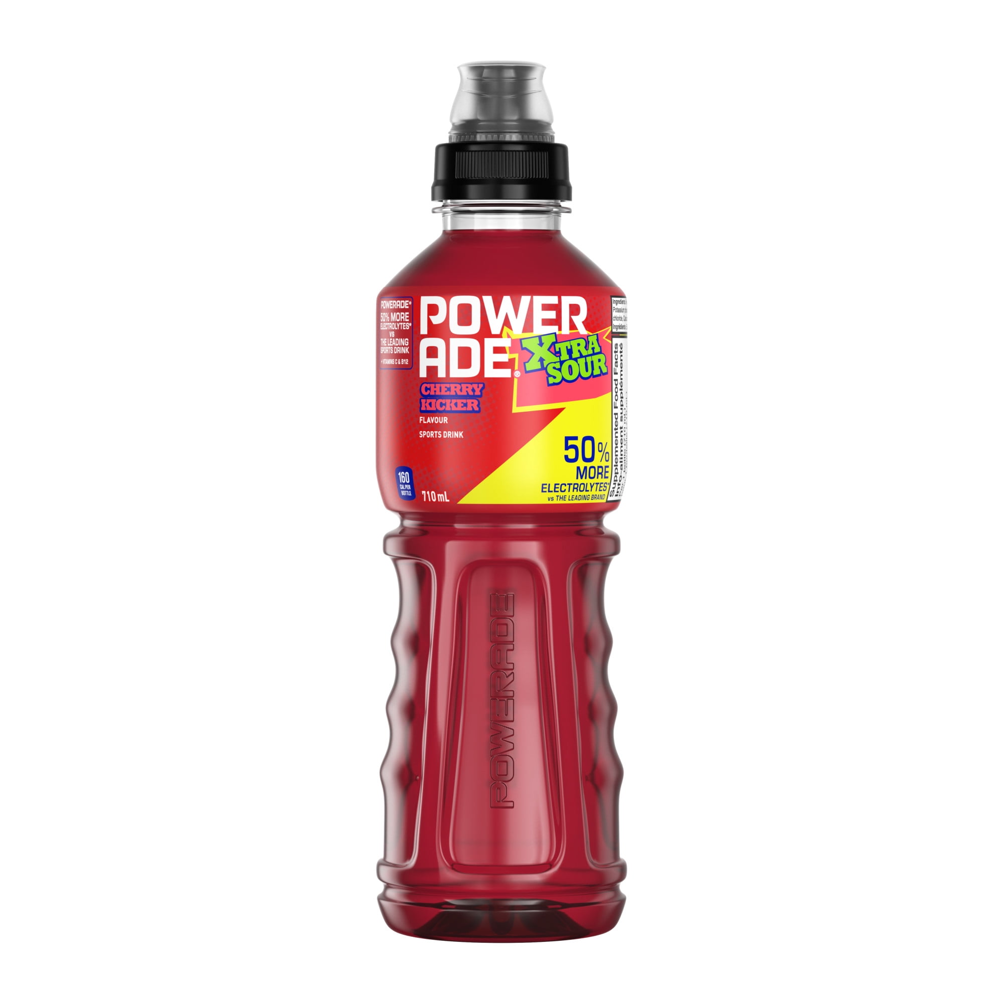 Powerade Xtra Surette Vertige Cerise Bouteille, 710 mL