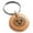 Rose, variant on Stainless Steel Celtic Triskele Triskelion Triple Knot Engraved Small Medallion Circle Charm Keychain Keyring
