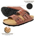 thumbnail image 3 of AEROTHOTIC Arch Support Recovery Slides for Women Comfy Memory Foam Cork Footbed Double Straps with Adjustable Buckle Slip on Beach Dressy Outdoor Ladies Sandals, 3 of 6