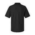 thumbnail image 5 of Harriton M105T Men's Tall Maverick CVC Pique Polo-Black-LT, 5 of 6