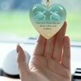 thumbnail image 4 of Personalized Sea Glass Heart Ornament – Lovers Keepsake with Turtle Design – Our Love Flows Like Sea Deep,Calm,and Endless - Christmas Tree Hanging Decor Gift for Friends(1PCS,Acrylic), 4 of 7