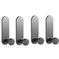 thumbnail image 1 of Gancho adhesivo TUNC 4 PCS acero inoxidable resistente al agua gris, 1 of 5