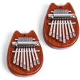 thumbnail image 1 of Symmetry Finger Thumb Piano, 8 Key Exquisite Finger Thumb Piano, Finger Thumb Piano, Mini Thumb Piano, Kalimba 8 Key Exquisite for People of All Ages and Music Lovers 2PCS,Multicolor,B, 1 of 7