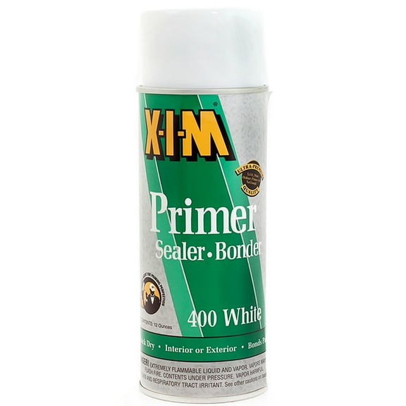 6 Pack of 12 oz XIM Products 11025 White XIM, 400 White Solvent-Based Primer Bonder/Sealer