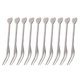 thumbnail image 2 of 10pcs Stainless Steel Fruit Fork Heart Shape Fruit Picks Party Supplies for Hotel KTV Bar, 2 of 3