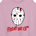 thumbnail image 3 of Friday the 13th - Ski Mask And Logo - Women's Racerback Tank Top, 3 of 5