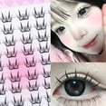 thumbnail image 1 of 10 Rows Of Glue-free Lower Eyelashes For Beginners Easy To Use Transparent Stem No Glue Natural, 1 of 8