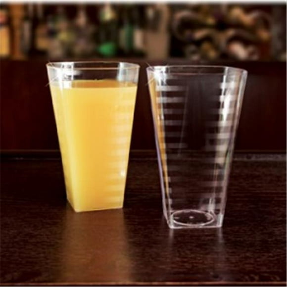 14 Oz Square Clear Plastic Tumbler - Pack of 168