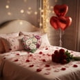 thumbnail image 7 of Heart Shaped Floral Throw Pillow for Romantic Home Decor, Soft Fabric Cushion for Couch, Bed, Valentine's Day Gift H, 7 of 7