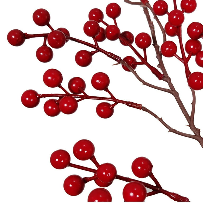 5.9 Ft Red Berry Garland Christmas Artificial Burgundy Red Pip Berry  Garland Indoor Outdoor Use For Christmas Holiday New Year Decorations