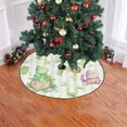 thumbnail image 2 of FMSHPON Dinosaur Watercolor Xmas Christmas Tree Skirt Stand Mat for Holiday Party Decoration Indoor Outdoor 36 inches, 2 of 3