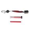 thumbnail image 3 of Kit, Two Sided Brush Nonslip Design Sturdy Durable Retractable Brush  Club Cleaner With Groove Cleaner Club End Cleaner For  Red, 3 of 8