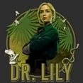 thumbnail image 2 of Women's Jungle Cruise Dr. Lily Portrait  Racerback Tank Top Black Heather Large, 2 of 4