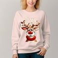 thumbnail image 4 of Women's Christmas Pattern Crew Neck Pullover Cozy Clothes Autumn Winter, 4 of 11