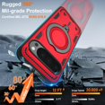 thumbnail image 4 of REQO for Google Pixel 9 / Pixel 9 Pro Case | Military-Grade Magnetic Protective Cover with MagSafe, 2-Pack HD Screen Protectors, Rotating Kickstand & Anti-Fingerprint Design‌, 4 of 7