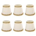 thumbnail image 1 of Lot de 6 abat-jours bougies modernes et simples, pour petite ampoule E14, 1 of 5