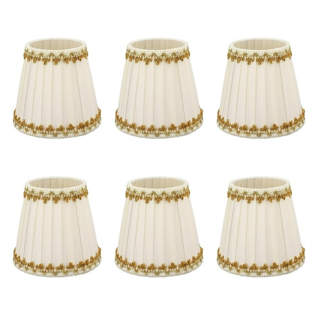 Lot de 6 abat-jours bougies modernes et simples, pour petite ampoule E14