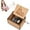 C, variant on Black Wooden Hand Cranked Music Box Happy Birthday Laser Engraved Wood Musical Box Gift for boys and girls Grandson Granddaughter Daughter Son Friends,1pc 6x5cm