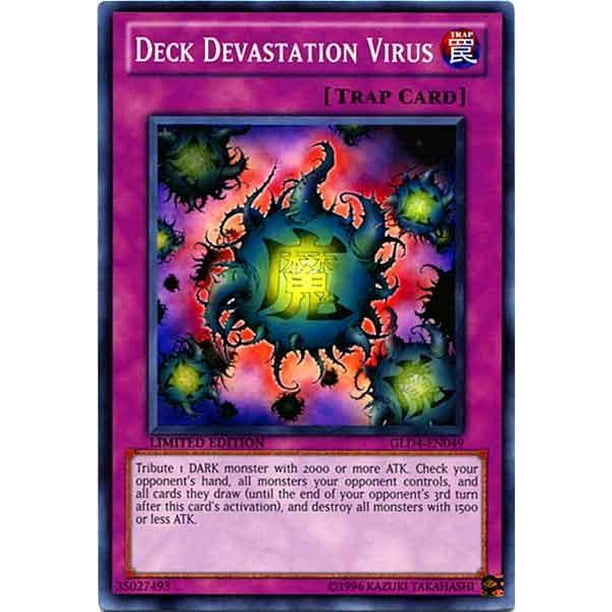 Yugioh Gold Series 4 11 Deck Devastation Virus Gld4 En049 Walmart Com Walmart Com