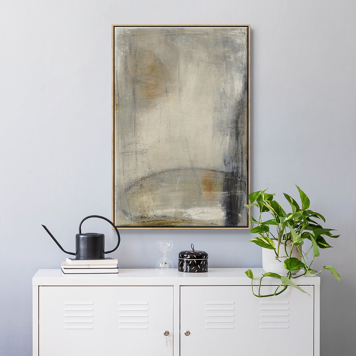 Sledge Hammer Framed Premium Gallery Wrapped Canvas - Ready to Hang - 25 x 37 - Natural Wood Floating Frame