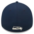 thumbnail image 4 of Men's New Era College Navy Seattle Seahawks 2022 Sideline 39THIRTY Coaches Flex Hat, 4 of 6