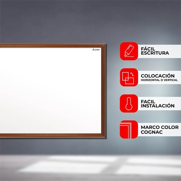 Pizarrón Blanco. Alfra Condor 80x120