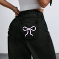 thumbnail image 6 of KAUOD Girls Baggy Jeans Wide Leg Straight Retro Denim Pants Teen Kids High Waist Cute Streetwear Y2k Jeans with Pockets, 6 of 8