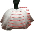 thumbnail image 2 of High Quality 6 Hoops Petticoats Underskirt For Big Ball Gown Wedding Dresses Bridal Gowns Wedding Accessory Crinoline jupon, 2 of 2