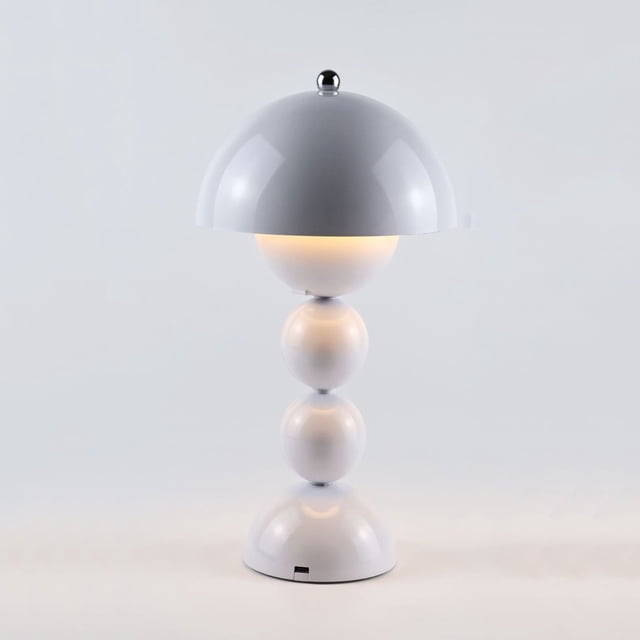Black-Friday Mushroom Night Light | 3-Color LED Desk Lamp | Metal & PC Bedside Lighting